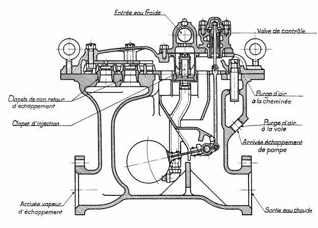 Ein beschriftetes Diagramm eines Automotors, das Komponenten wie Kolben und Ventile zeigt.