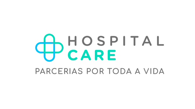 Ein weißer Hintergrund mit dem Text "Krankenhausversorgung Partnerschaften fürs Leben" in fetter, schwarzer, moderner Schrift, zentriert und von einem schmalen, schwarzen Rand umgeben.